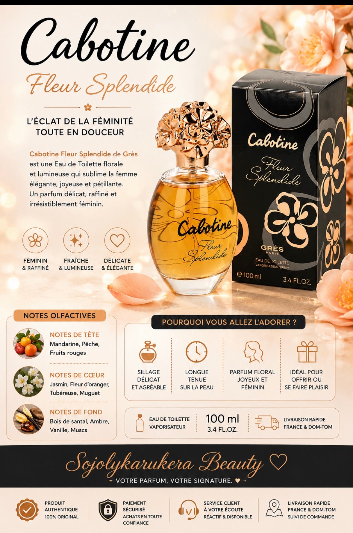Cabotine fleur splendide