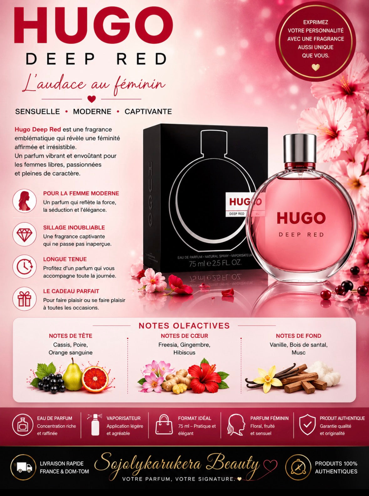 Hugo deep red
