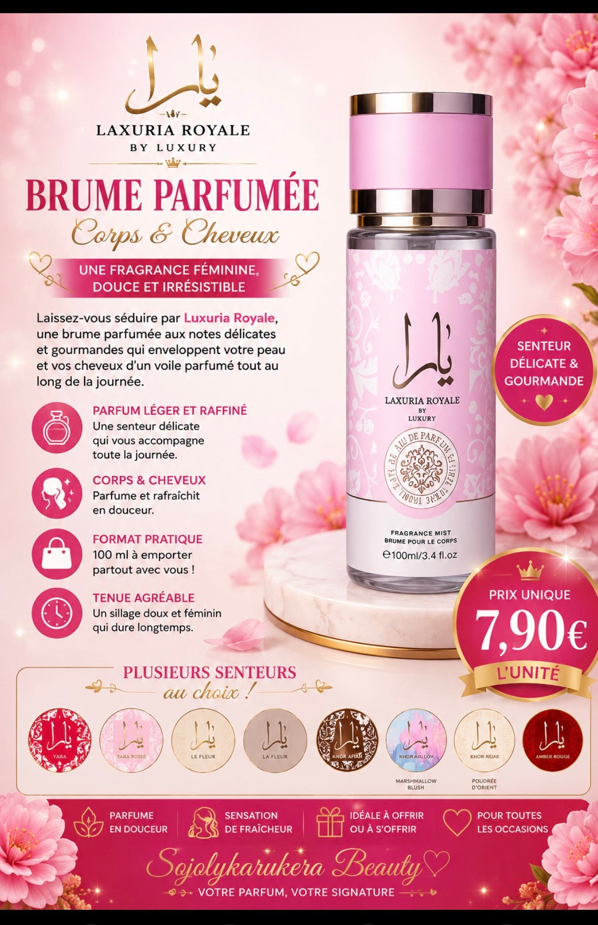 Laxuria royale Yara rose 100 ml